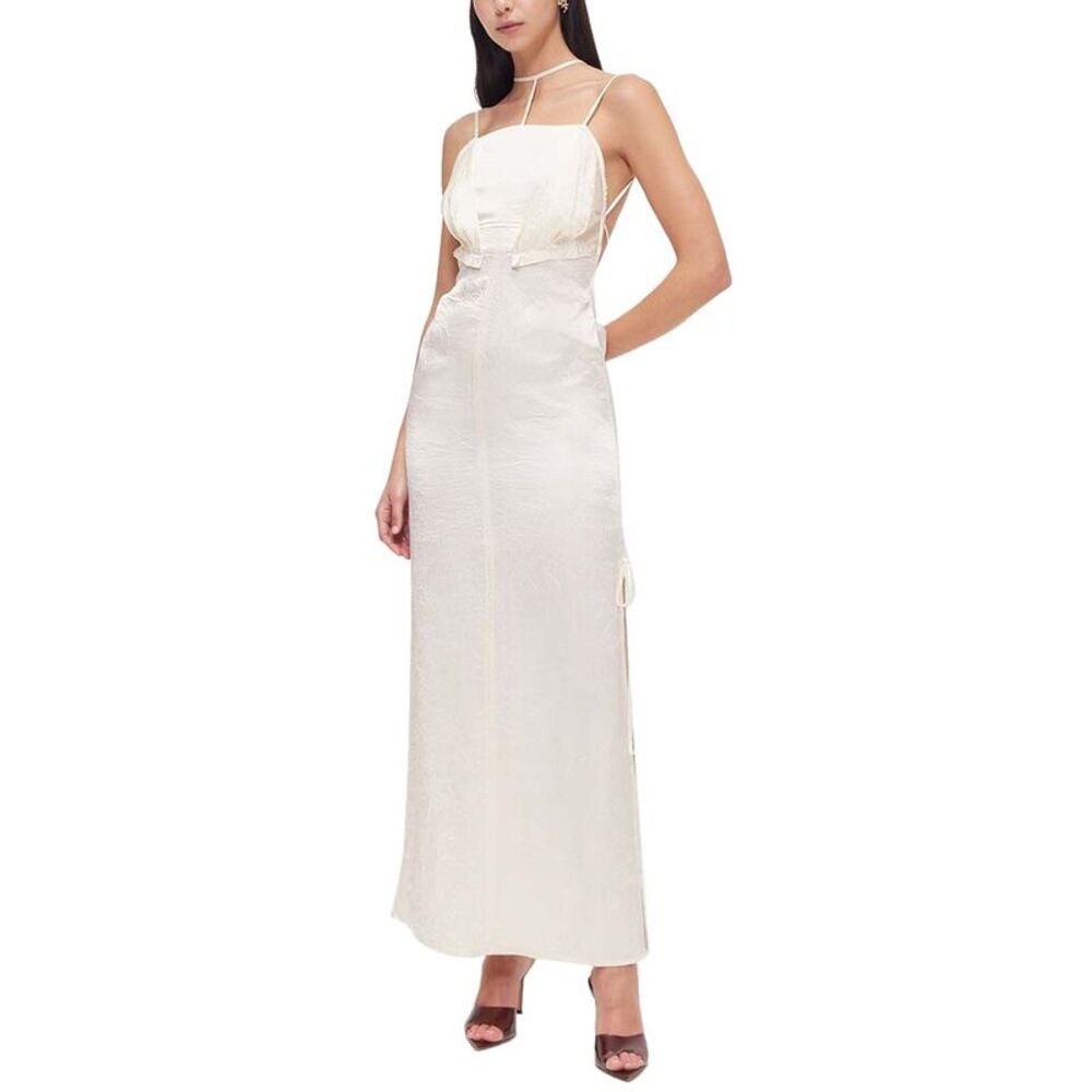 Rachel Gilbert Womens  Ludie Maxi Dress, White